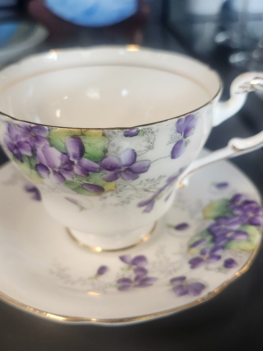 Vintage Paragon By Appointnent Violetta Fine China Teacup & Saucer